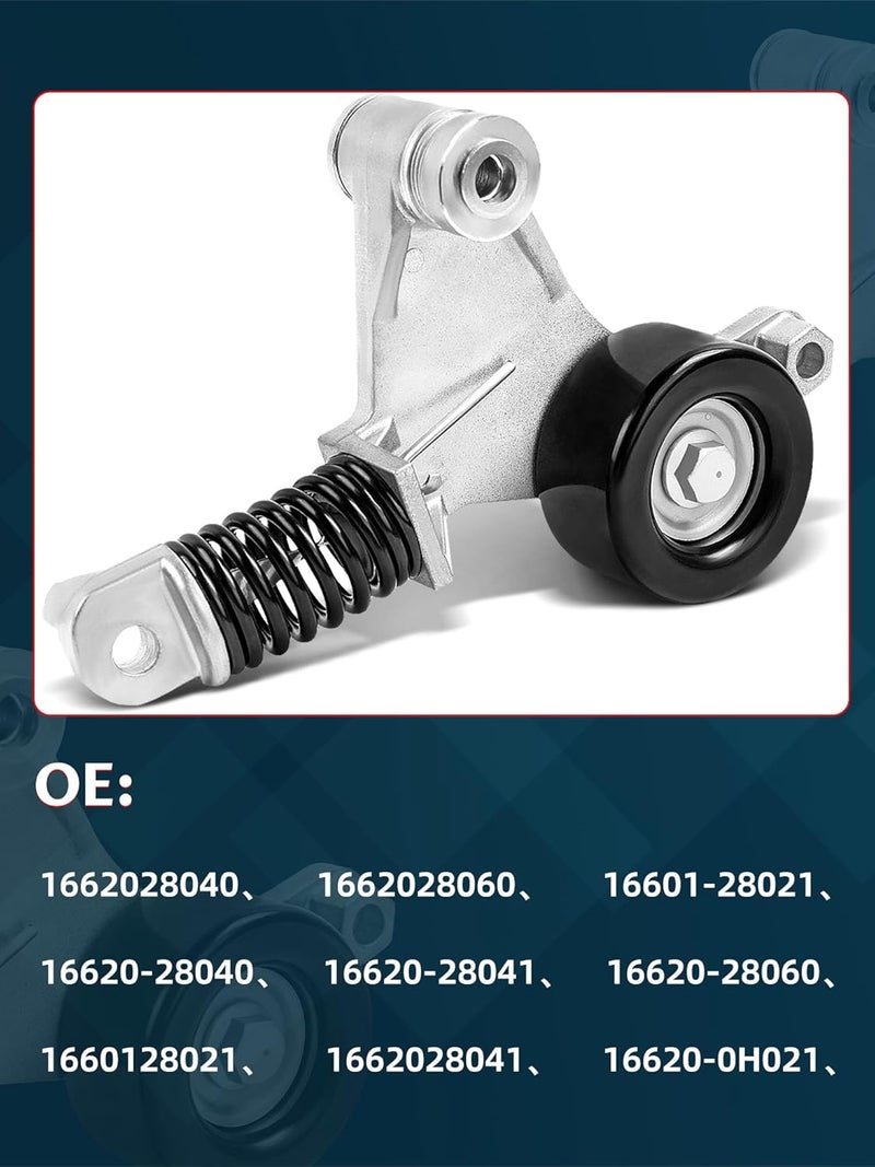 Ntoauto Belt Tensioner and Pulley Assembly Compatible with 2007-2009 Camry, 2009-2012 Corolla, 2009-2013 Matrix, 2006-2008 RAV4, 2008-2008 Solara Replaces OE# 1662028040, 1662028041, 166200W110, 419022, 45570 - Image 3